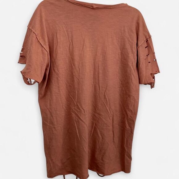 Affliction Y2K Punk Tee | Distressed Alt Grommet Cut-Out Emo Sleaze NEW - Picture 4 of 4